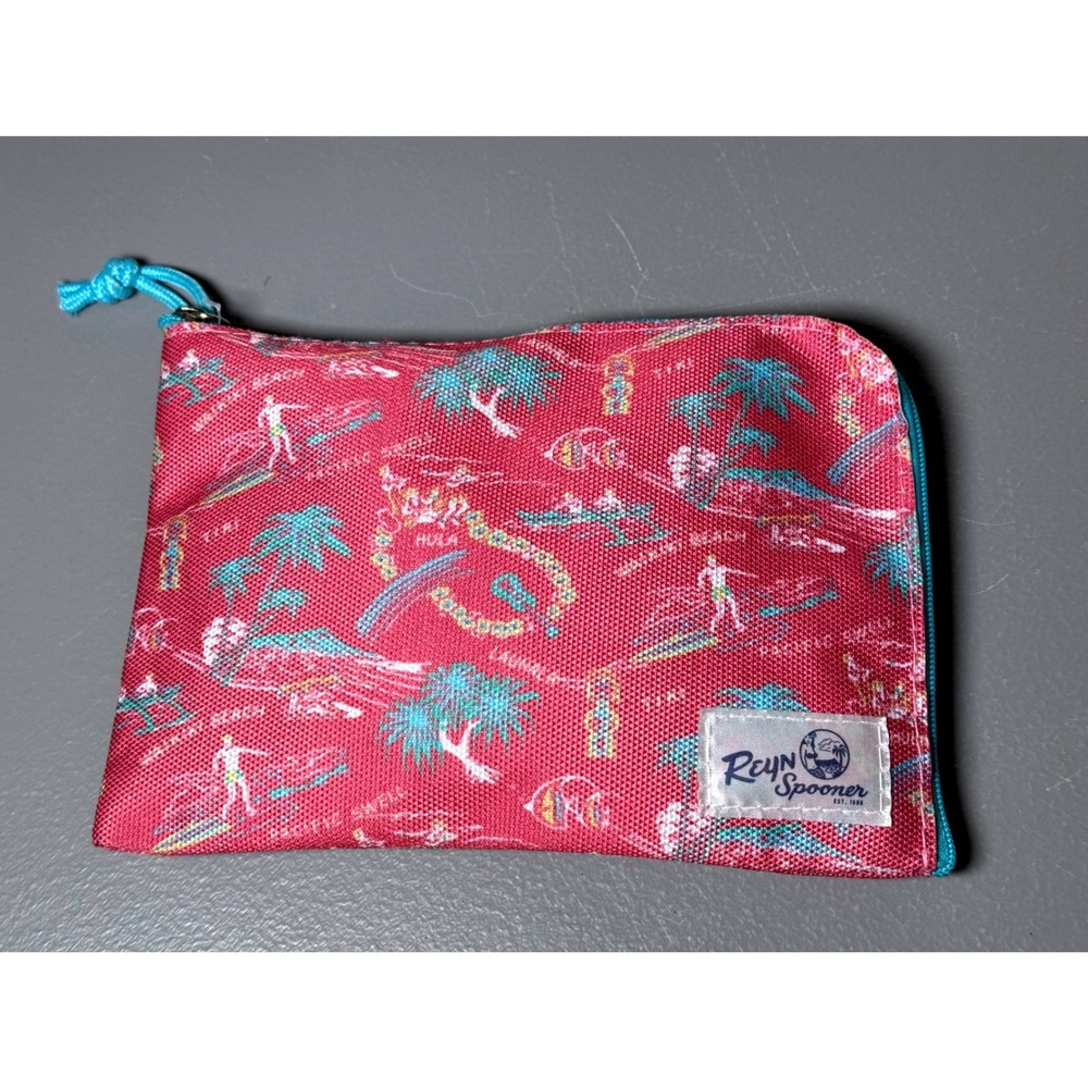 United Airlines Reyn Spooner Amenity Kit Pink Hawaiian Print First Class Travel